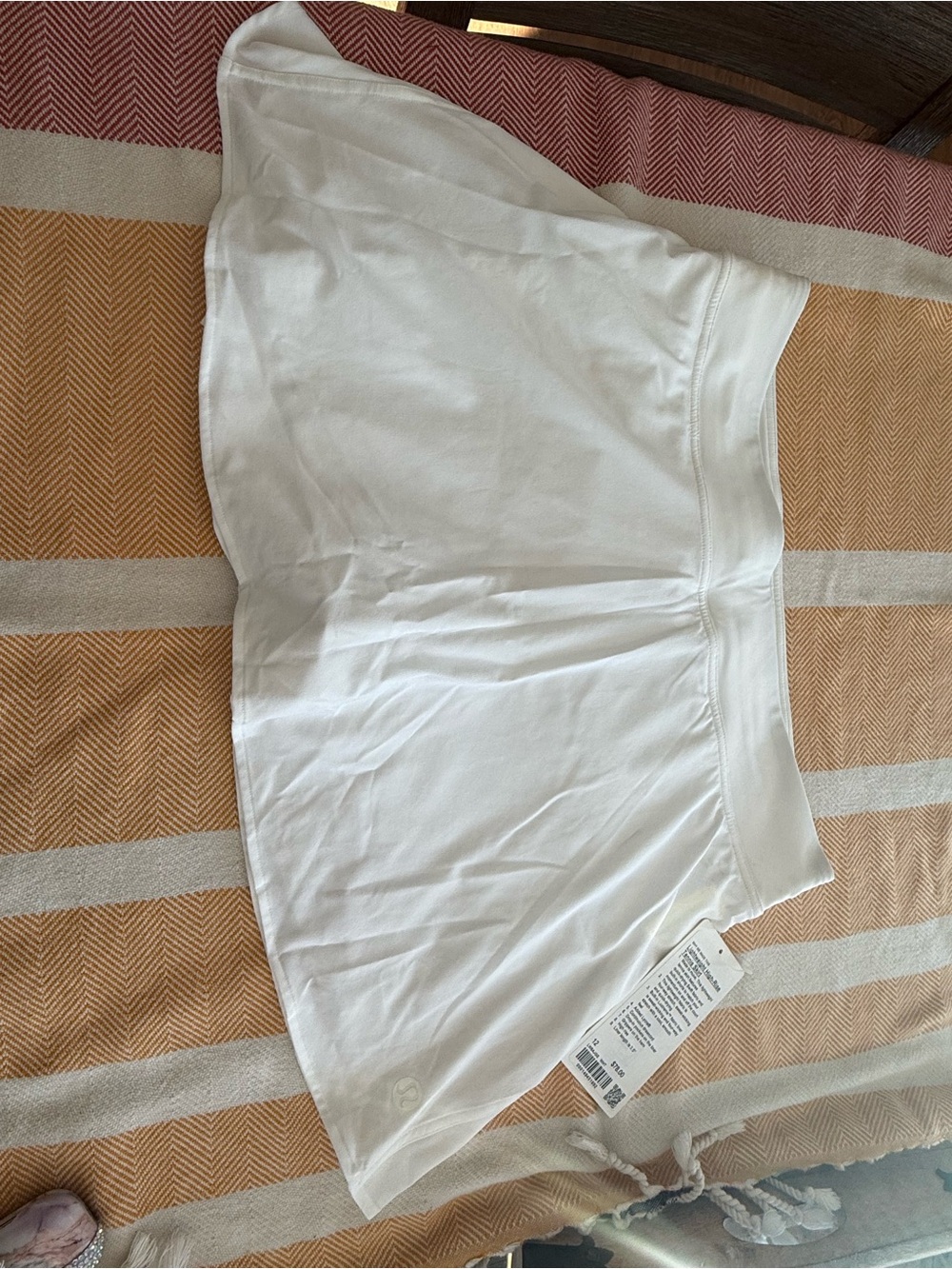 NWT Lululemon Lightweight High-Rise Tennis Skirt White Size 12